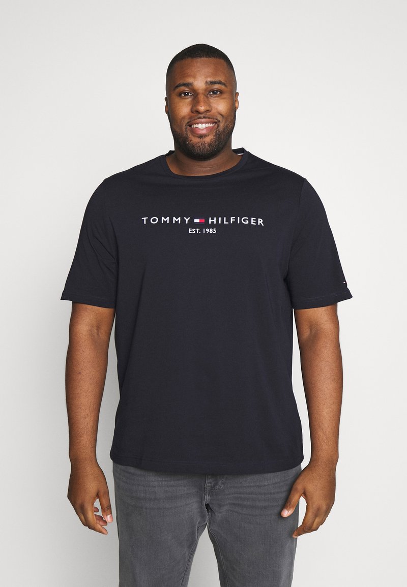 Tommy Hilfiger LOGO TEE - T-shirt estampada - blue