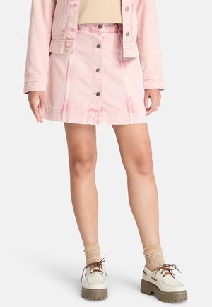 UNDYED WITH REFIBRA - A-line skirt - peach pink wash