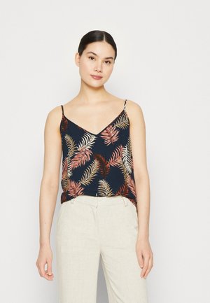 Vero Moda VMEASY SINGLET V NECK  - Μπλούζα - navy
