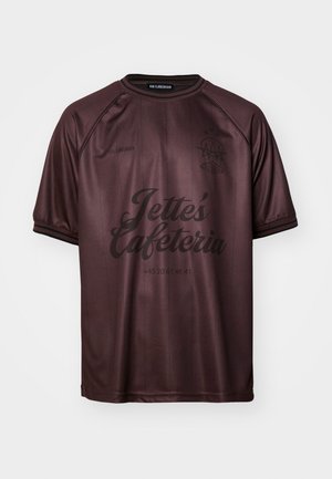 Han Kjøbenhavn LOGO FOOTBALL TEE UNISEX - Potiskana majica - burgundy
