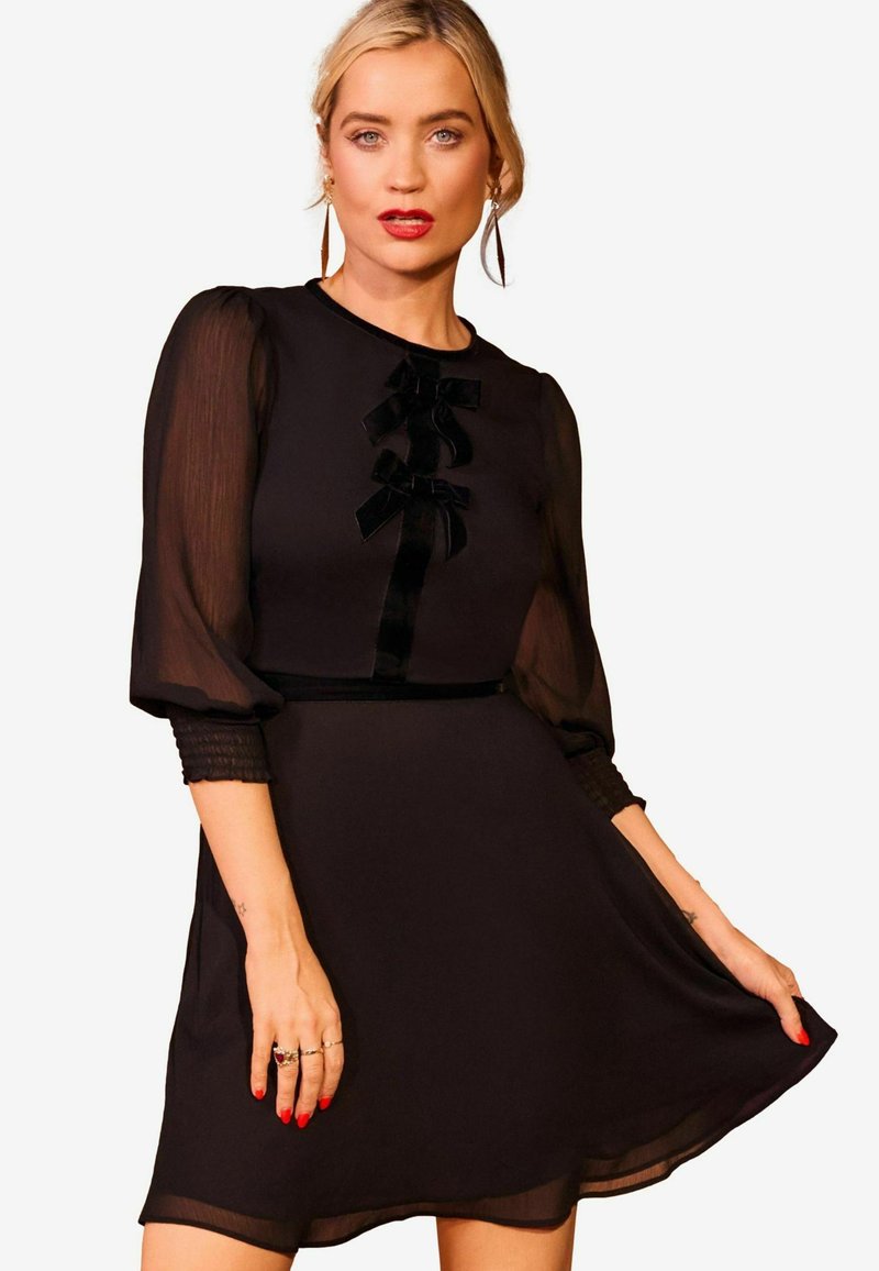 Love & Roses BOW DETAIL SKATER -REGULAR FIT - Koktélruha / Partiruha - black