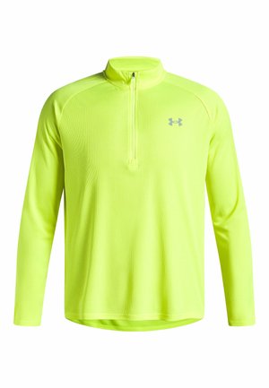 Under Armour TECH TEXTURED - Long sleeved top - high vis yellow