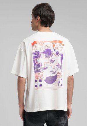 REPLAY X MARTIN GARRIX TSHIRT - Print T-shirt - off white
