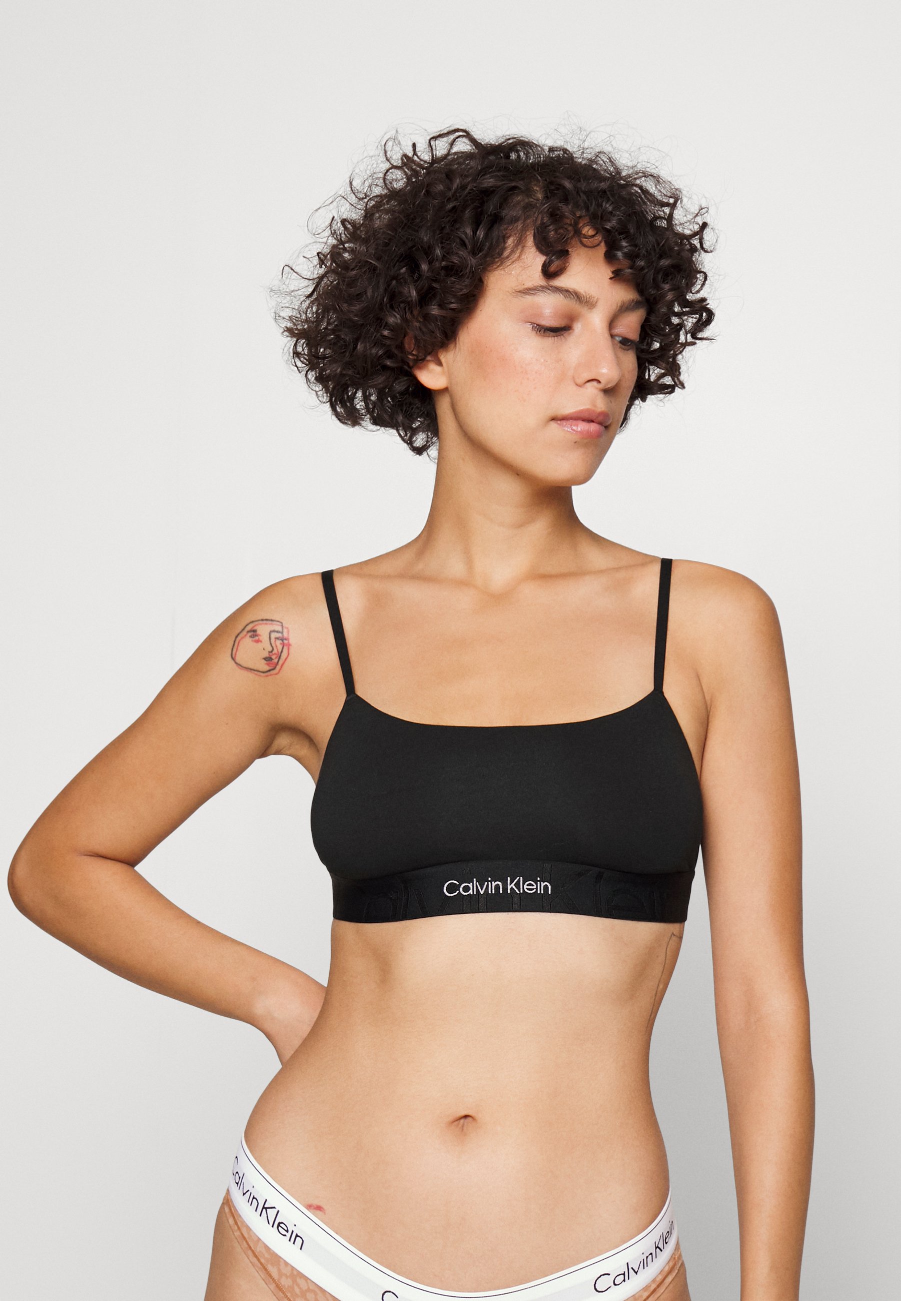 Calvin Klein Underwear UNLINED BRALETTE - Bustier - black Calvin Klein Underwear UNLINED BRALETTE - Bustier - black