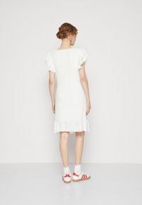 Colourful Rebel ZORAH BRODERIE MINI DRESS - Freizeitkleid - off white