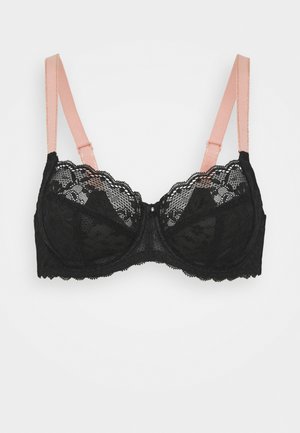 OFFBEAT SIDE SUPPORT BRA - Kaarituelliset rintaliivit - black