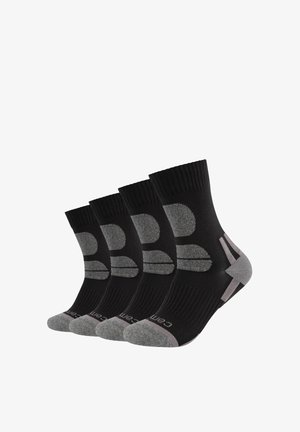 camano, CAMANO WANDERSOCKEN UNISEX 4 PACK - Socken - black