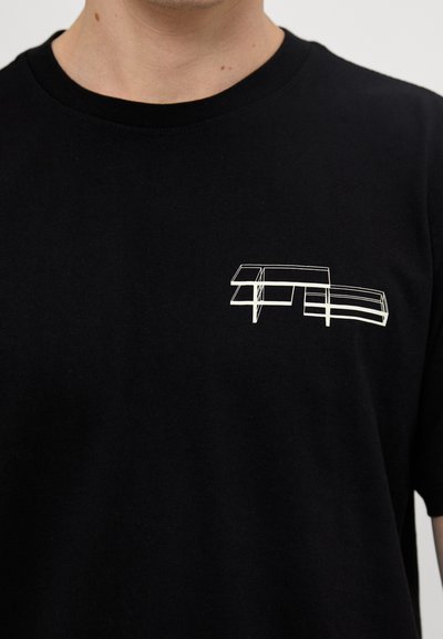 Filling Pieces HANDSHAKE - Print T-shirt - black