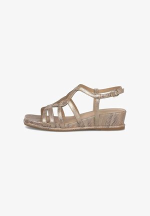 Alma en Pena, Sandalen met sleehak - camel