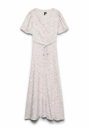 Vero Moda Curve, KLEID VMCALBA KURZES KLEID - Dnevna haljina - snow white