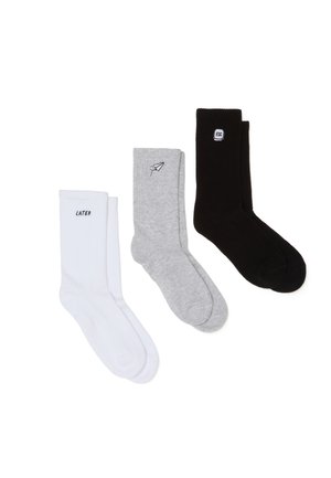 TRIPACK - Calzini - black white grey