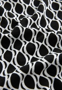 Next V-NECK BUBBLE HEM - REGULAR FIT - T-shirts print - black white
