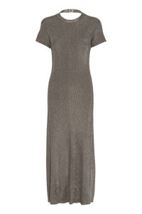 SILVI DRESS - Obleka/pulover - warm grey metallic