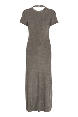 Gestuz SILVI DRESS - Pletené šaty - warm grey metallic