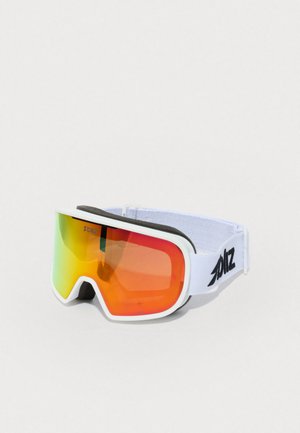 UNISEX - Óculos de esqui - matte white/brown/red