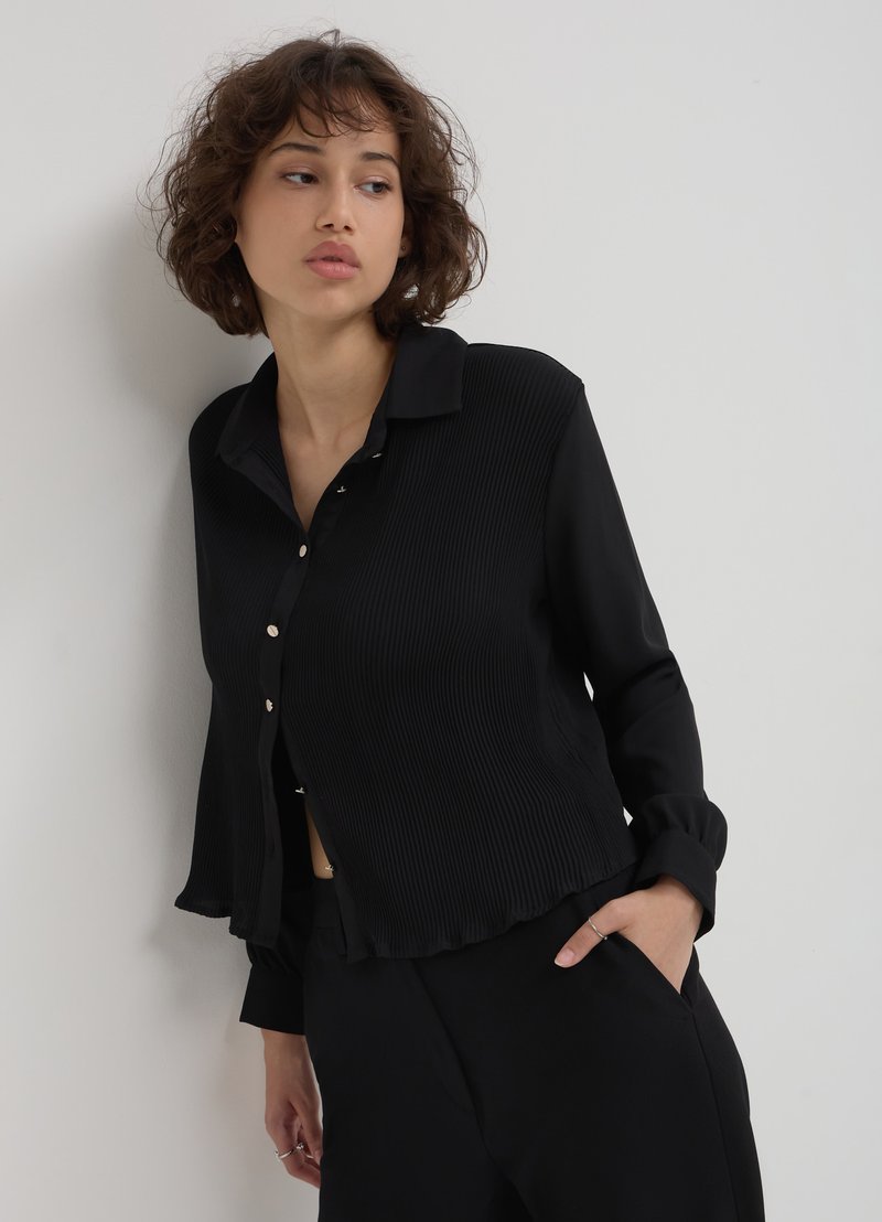 Calliope À BOUTONS - Camicia - noir