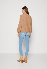 Mos Mosh THORA V-NECK - Cardigan - cinnamon swirl