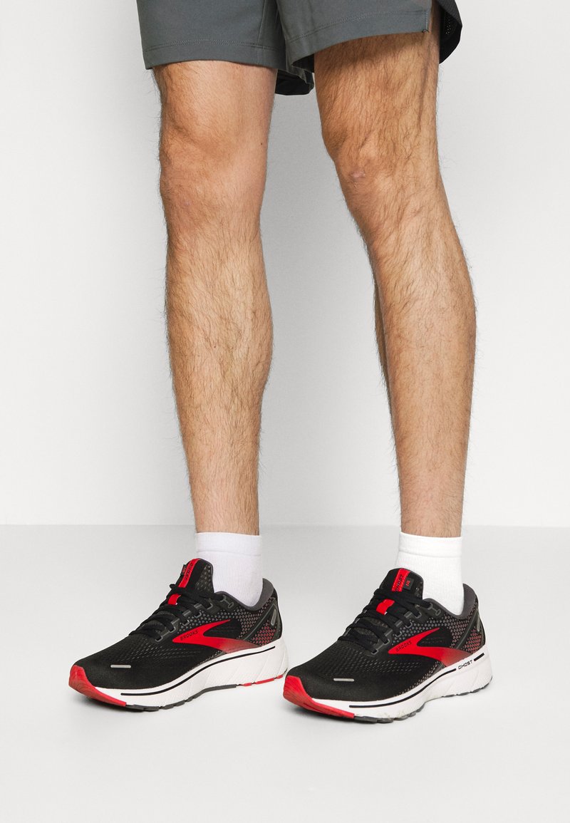 Brooks GHOST 14 Laufschuh Neutral black red white/schwarz Zalando.ch