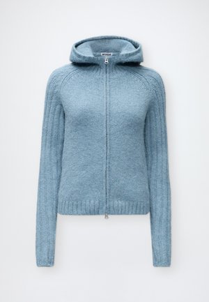 Weekday, ZIP HOODE - Gilet - blue melange