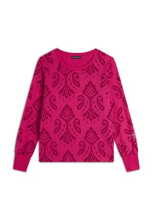 GIROCOLLO IN FANTASIA - Felpa - allover ikat beetroot purple