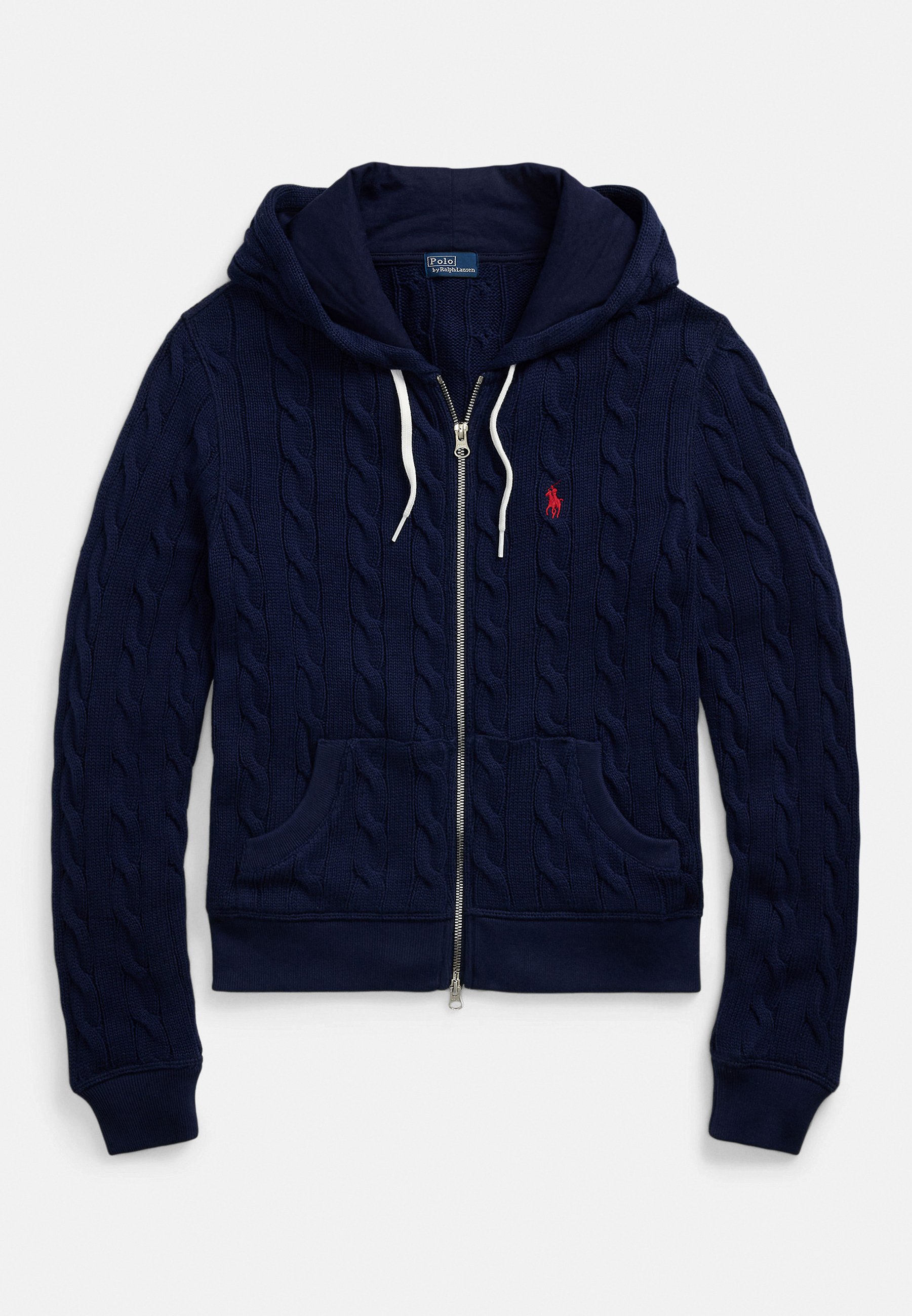 Polo Ralph Lauren CABLE-KNIT COTTON FULL-ZIP HOODIE - Cardigan