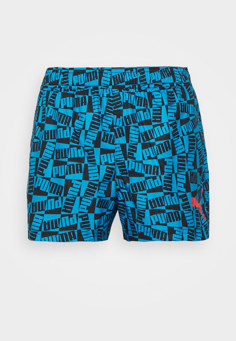 Herren Badehosen | Puma SWIM MEN BLOCK LOGO Badeshorts blue combo/blau - LS91030 Herren Badehosen | Puma SWIM MEN BLOCK LOGO Badeshorts blue combo/blau - LS91030