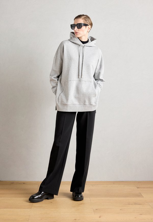 HOODIE CAPE STYLE RELAXED FIT - Sweatshirt - mid stone melange3