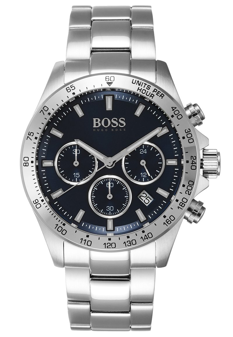 BOSS HERO Uhr silver-coloured/metallic blue/silberfarben