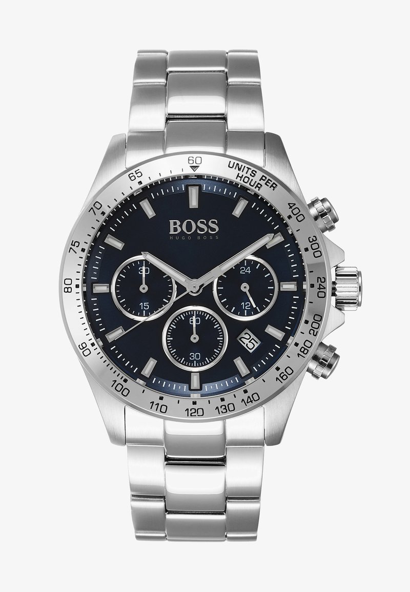 Boss Chronograph Watch Boss Herren Uhren Grün BOSS HERO Uhr Silver