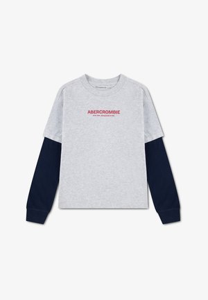 Abercrombie & Fitch, GRAPHIC 2FER TEE - Langærmet T-shirt - light grey heather