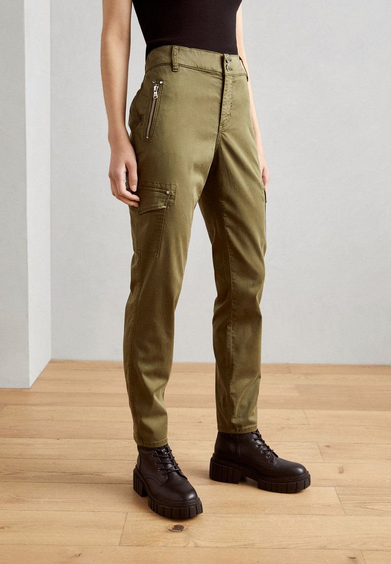 Mos Mosh - TIMAF PANT - Cargobukser - burnt olive, Forstør