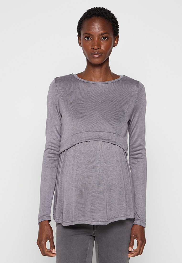 Mamalicious Longsleeve donkergrijs