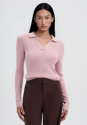 Terranova, MAGLIA TINTA UNITA - Polo - rosa melange