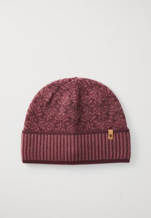 SNOW BEANIE UNISEX - Megzta kepurė - port