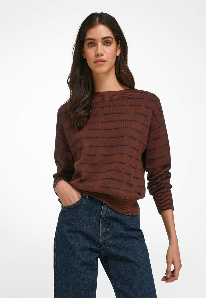 PETER HAHN Strickpullover - mokka/braun - Zalando.de