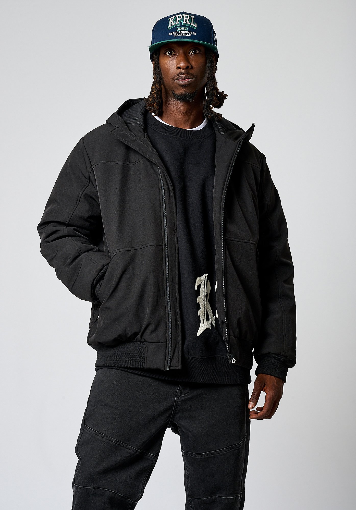 Kaporal ROYER Sweat zippé noir ZALANDO