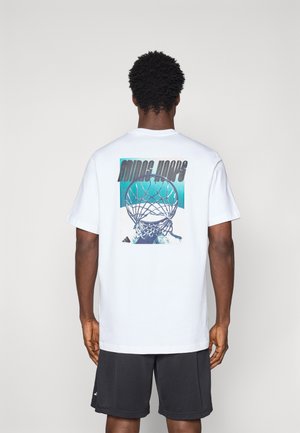 NOVELTY - Marškinėliai su spaudiniu - white/black