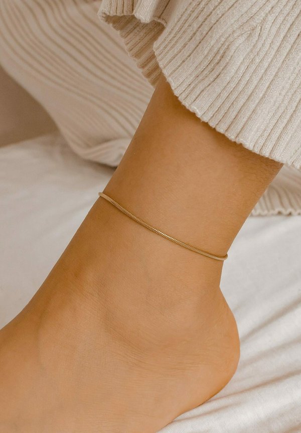 ROUND SNAKE - Fußkettchen - goldfarben