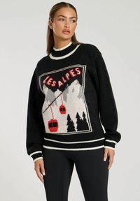 LES ALPES JAQUARD  - Trui - black