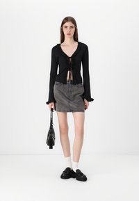 Gina Tricot FRILL  - Cardigan - black