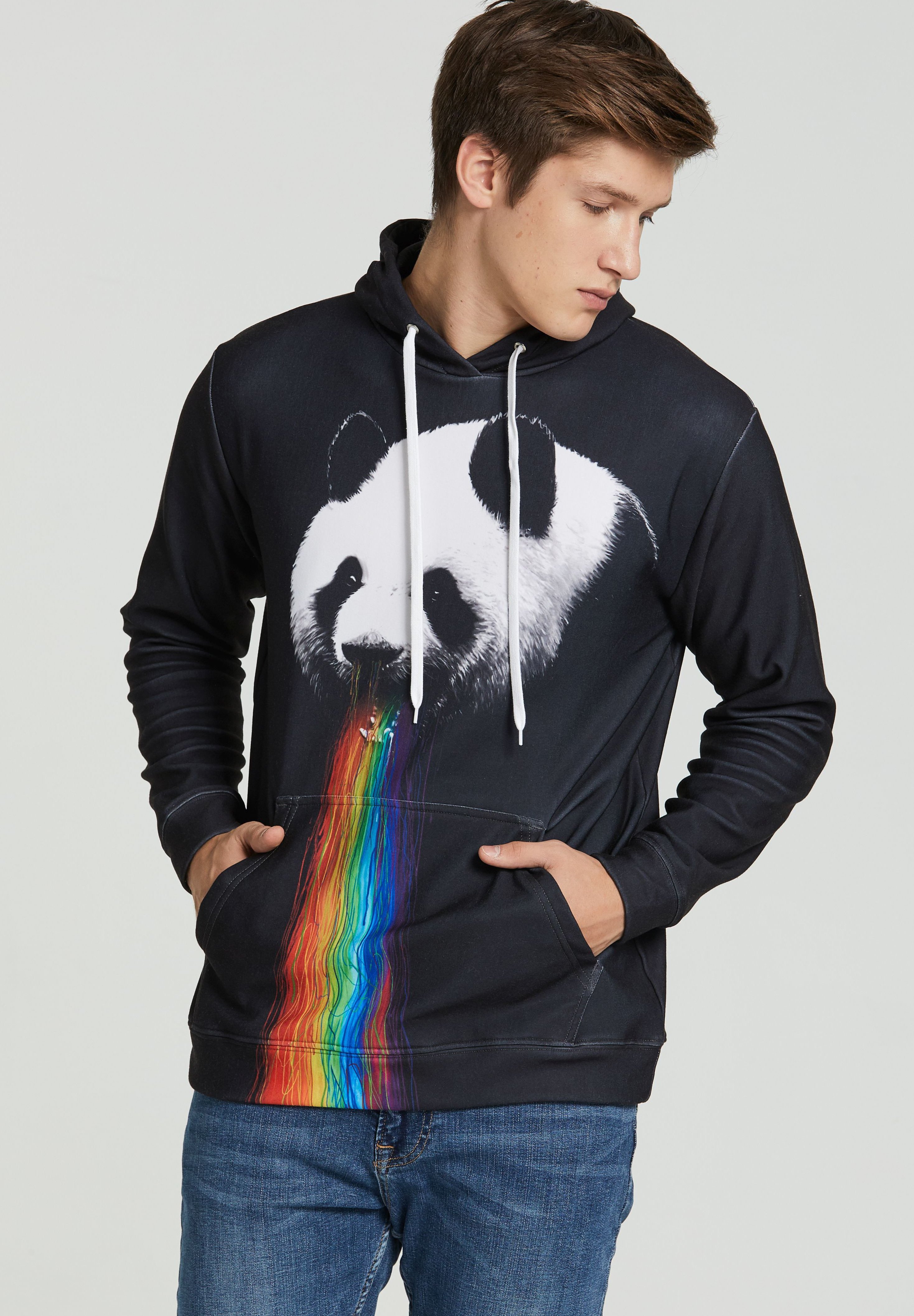 Miss GO PANDALICIOUS - Hoodie - black 
