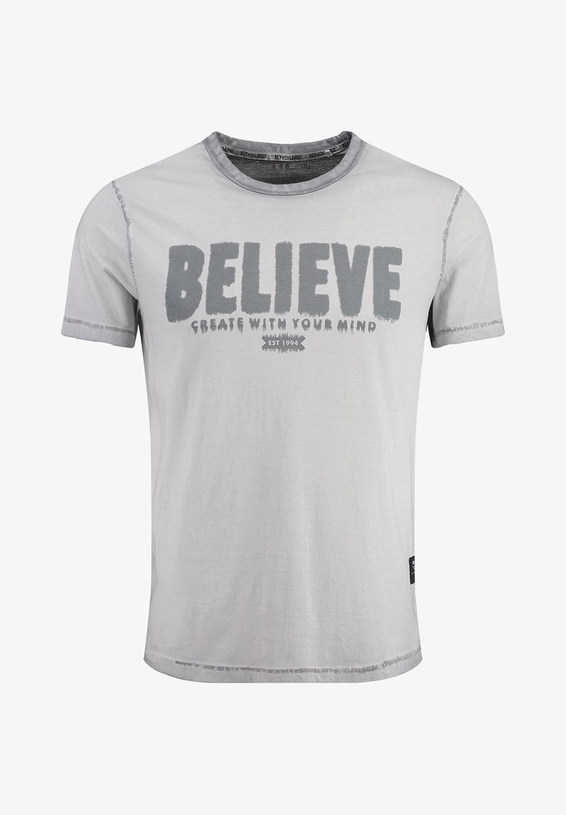 Key Largo CREATE ROUND - Camiseta estampada - titanium grey