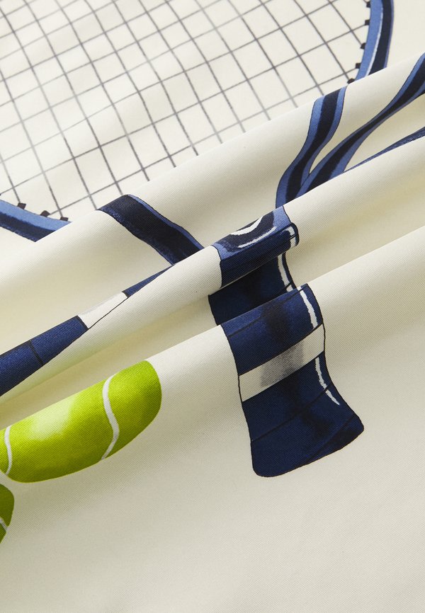 WIMBLEDON LOGO SILK SQUARE SCARF - Foulard - cream3