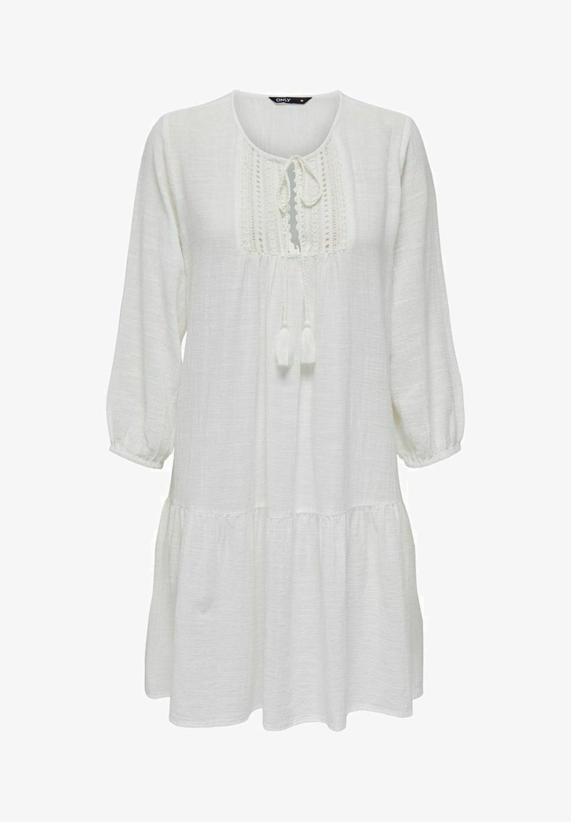 ONLY SPITZENVERZIERTES - Kasdienė suknelė - cloud dancer