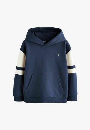 BLOCK-REGULAR FIT - Felpa con cappuccio - navy blue cream