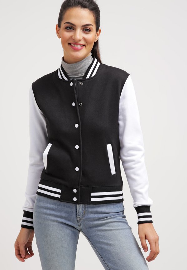 LADIES 2-TONE COLLEGE SWEATJACKET - Bomberjacke