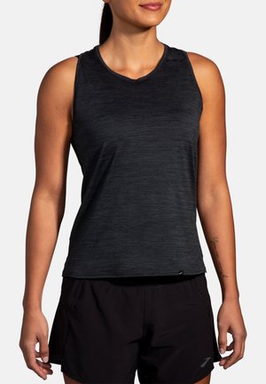 Brooks LUXE TANK - Viršus - htr deep black