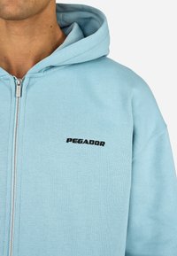 Pegador LOGO - Džemperis su gobtuvu - washed frost blue black