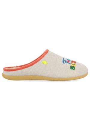 HOT POTATOES Ciabatte Donna Marradi - Grigie Con Scritta 'You & Me & The Sea' - Sottopiede Amovibile Riciclato, Suola Gomma Fluo - Made In Spain