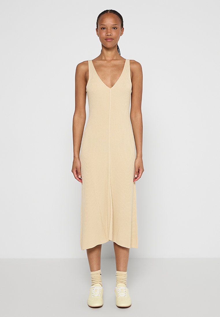 Desigual Gebreide jurk beige